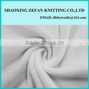 100% Polyester Plain dyed Terry fleece fabric