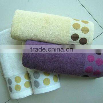 100%cotton bath towel with boder