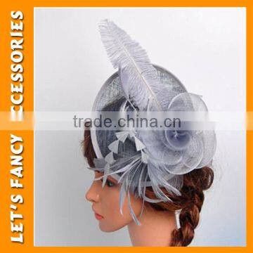 PGHD0329 Feather hair clip mini top hat hair accessories bridal flower hair clip