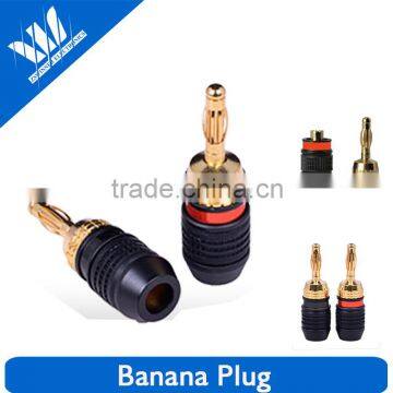 3mm 4mm 6mm Male Banana Plug 24K Gold Bullet Connector