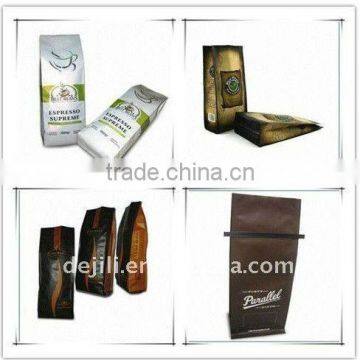 printed coffee bag with tin tie