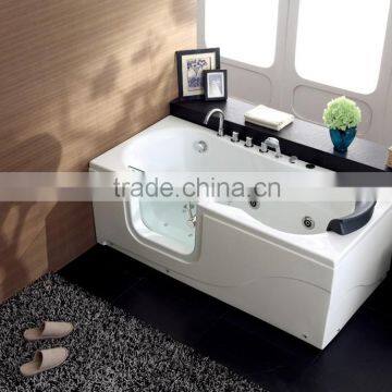 ADA compliant New Wholesale white Massage Acrylic walk in bathtub , rectangle Fiberglass walk in tub