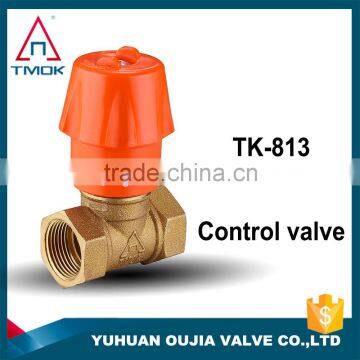 brass temperature-sensing ball valve female and female thread TMOK products in China