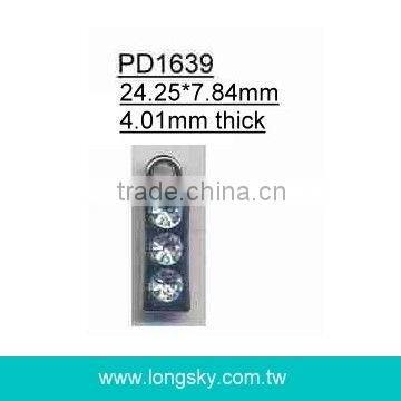 fancy rhinestone zipper puller for garments (#PD1639)