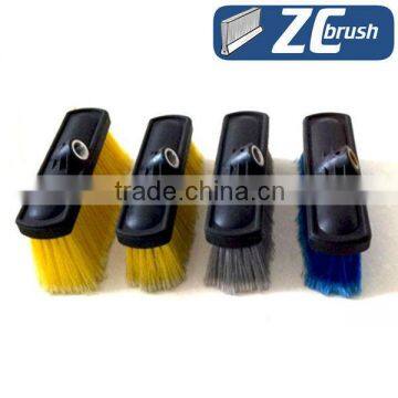 water flow long handle plastic car wash brush