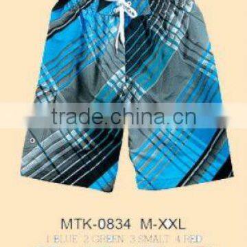 men 50D polyester allover print beach short best web to buy china