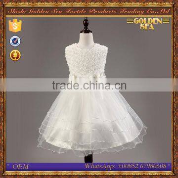 Custom Made Sleeveless wholesale wedding girl party wear dress