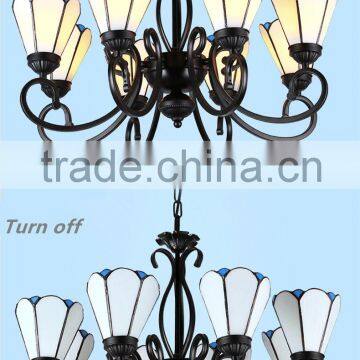 European MED Style Black Iron chandelier light