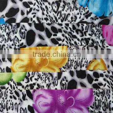 2014 Hot sell animal print rayon woven fabric for summer dress