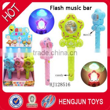 hot selling China soft candy toy factory plastic surprise Waybuloo flowers music light bar 12 pcs