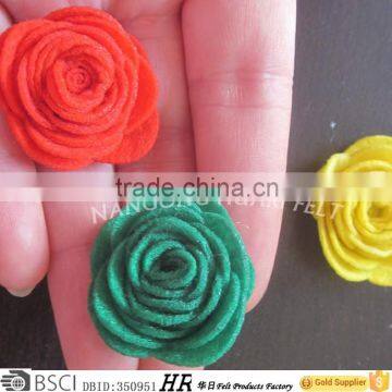 Colorful felt flowers