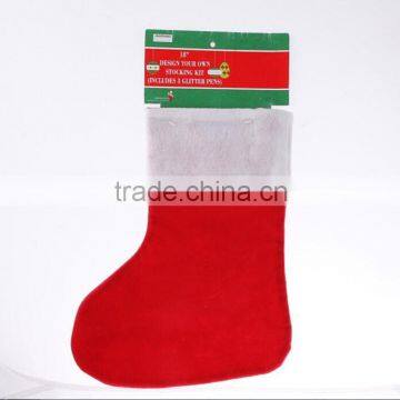 Factory direct sell custom cheap felt long stockings for promotion