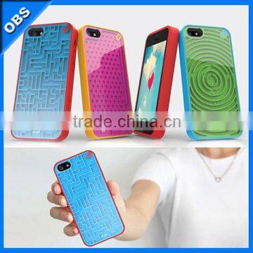 2014 funny maze design PC mobile phone case for iphone5(OBS-M4019)