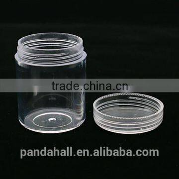 3.9x5cm Clear Column Shaped Plastic Small Container With Lip for Beads(CON-T0AGP) photo-2