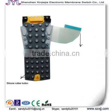 Flexible PET circuit with silicone rubber keypad