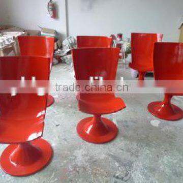 Casual cafe fibreglass chairs, light weight outdoor chairs, reception chairs