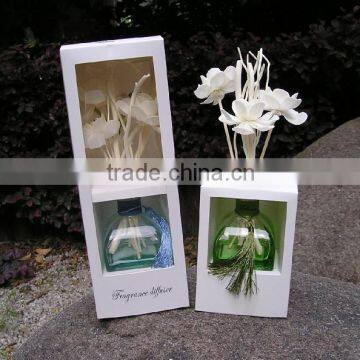 Silk Ribbon Hot Sale 50ml Luxury Lavender Scent Reed Diffuser for Home Decoration photo-2