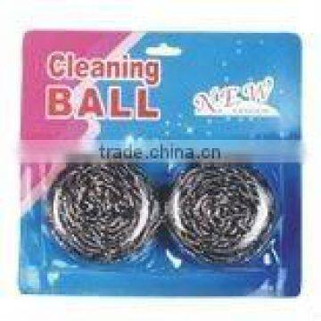 stainless steel scrubber, stainless steel pot scourer, cleaning ball