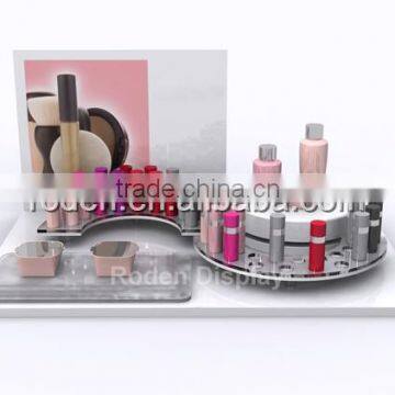 Professional Acrylic Table Makeup Display Stand Racks Wholesale