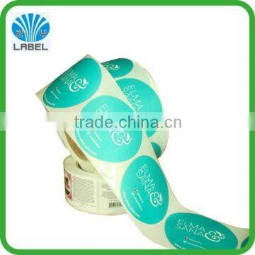 Round Shape Adhesive Sticker Labels With Blue Color photo-3