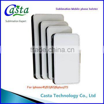 Factory Outlet Blank DIY Fashion Phone Holster Luxury Leather Case Mobile Phone Shell Sublimation Phone Holster for Iphone 4 photo-5