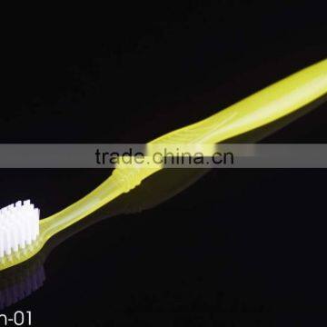 2016 new machinemade toothbrush yellow toothbrush