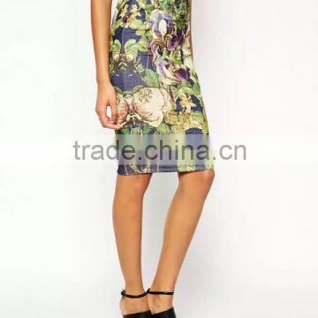 cheap china wholesale clothing pencil skirt contemporary floral print skirt