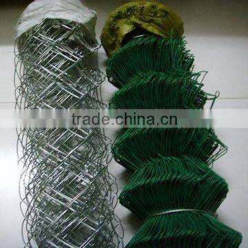 ISO Factory Galvanized and Pvc Coated Chain Link Fence