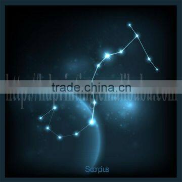 scorpius led light on constellation canvas