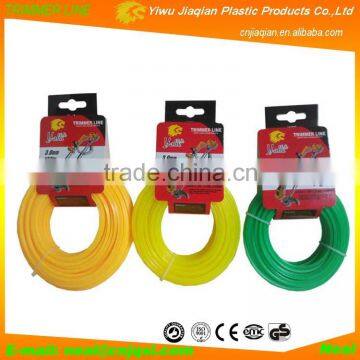 Card head 3.0mmX15m Grass Trimmer Line With Packing Blister Donut For Brush Cutters
