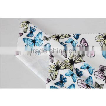 Beautiful Butterfly Design Stretch Polyester Spandex Custom Print Moss Crepe Knit Fabric photo-5