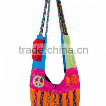 fashionable new stylish hippie shoulder bag latest nepal shoulder bags fashion eco-friendly ethnic hippie shoulder bags