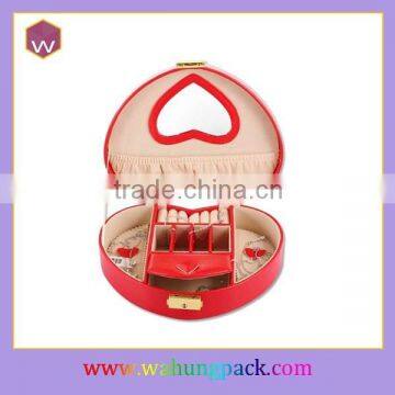 Heart-shaped Popular Luxury Packaging Box For Jewelery & Small Sizes Wedding Jewelery Box For Lady