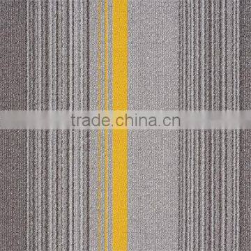 Good Color Fastness Rubber Bottom Nylon Office Carpet Tiles for commercial use