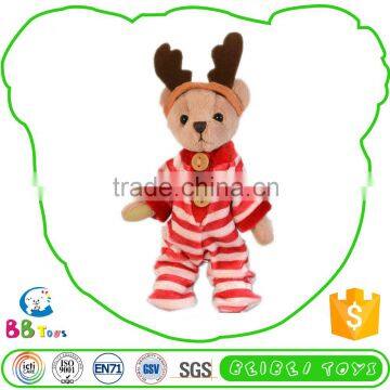 Most Popular Excellent Quality Cute Christmas Teddy Deer Keychain