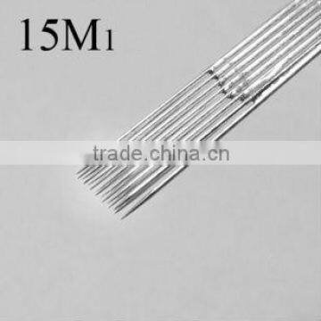 50pcs Disposable Stainless Steel Tattoo Needles 15M1 HN1654