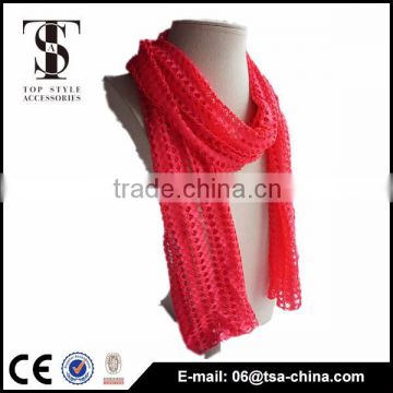 Fashion scarf polyester solid color viscose blending scarf