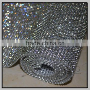 Glass crystal beads trimming mesh