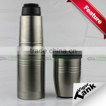 Stainless Steel 2 in 1 Vacuum Flask Bottle for Camping