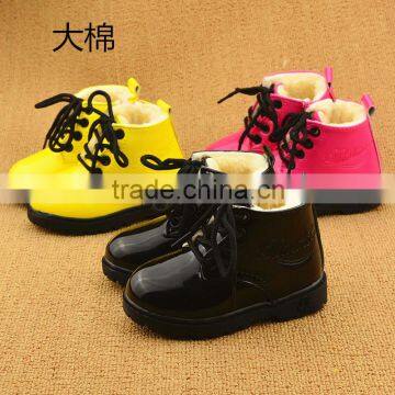 666 New Fashion Super Warm Winter Baby Ankle candy color leather Snow Boots