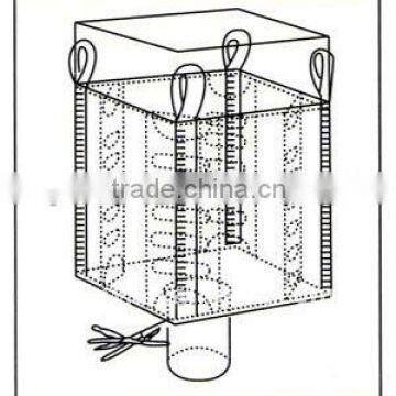 stabilized and reinforced pp baffle bags/durable/customizable/duffel top and flat bottom/PP woven bags