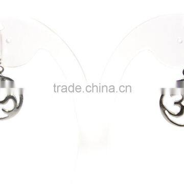 Plain Silver Plated 925 Sterling Silver Earrings for Women