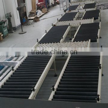 steel roller conveyor system for carton conveyor systems