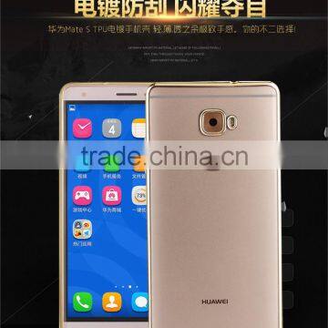 2016 newest mobile phone cover case electroplate tpu for Huawei mates