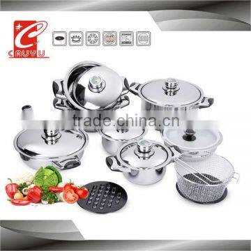 importer kitchenware stainless steel cookware set