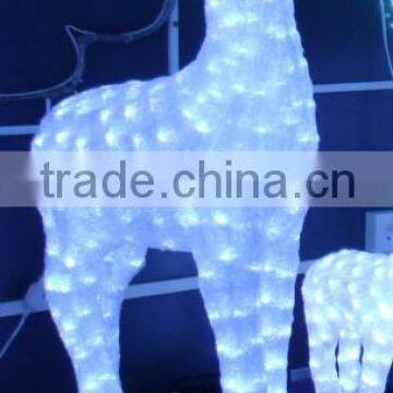 LED crystal sculpture reindeer