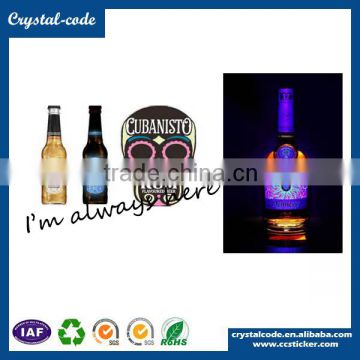 Glow in the dark prints	fluorescence custom label