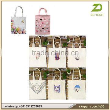 OEM production shopping tote bag ,custom standard size canvas tote bag ZDS2003