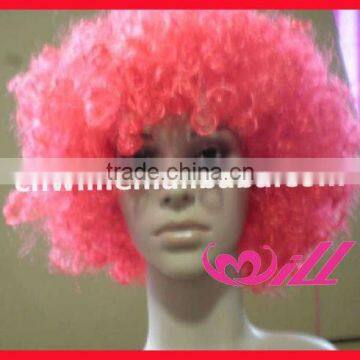 Hot Fashion Pink Wigs Party Wig Sport Fan Wigs