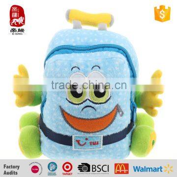 High quality best selling baby plush suitcase/backpack